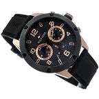Tommy Hilfiger Blaze 1792028 Multi-Function Black Dial Men's Black Rubber Watch