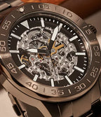 Fossil - Bannon Automatic Smoke Stainless Steel Watch for Men