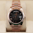 Rolex Day-Date "President" 40mm Everose Gold Slate Roman Ombre "Smoke" Dial