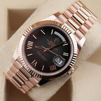 Rolex Day-Date "President" 40mm Everose Gold Slate Roman Ombre "Smoke" Dial