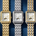 Fossil Raquel ES5399 Sun & Moon Mother of Pearl Two-Tone Stainless Steel Women's Watch