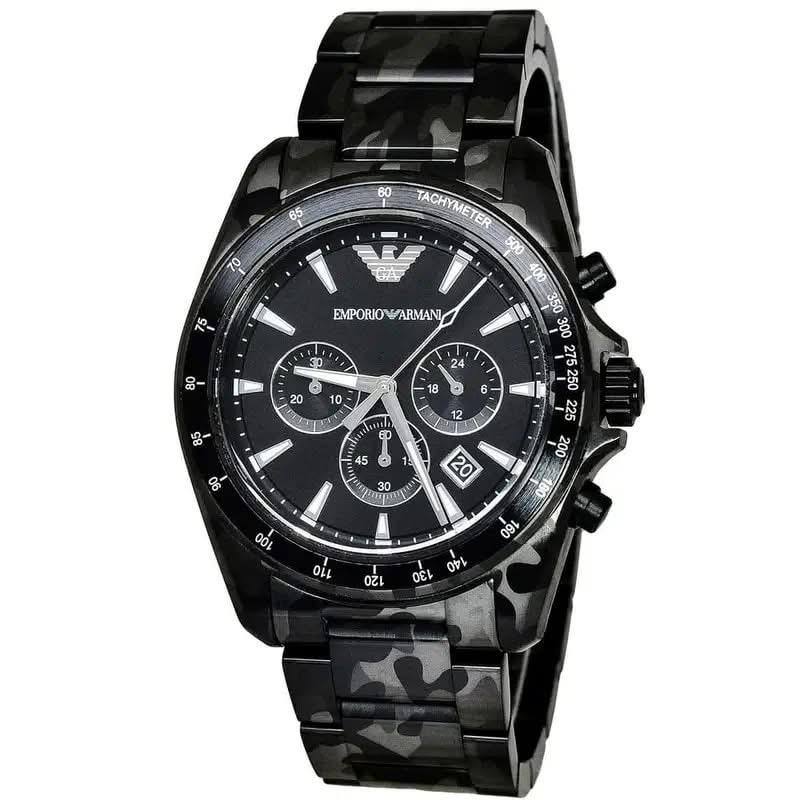 Emporio Armani Sigma AR11027 Black Camouflage Chronograph Watch