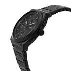 Fossil Everett Men’s Chronograph Watch – Black Stainless Steel with Black Dial | 42mm Bold Design | FS5797