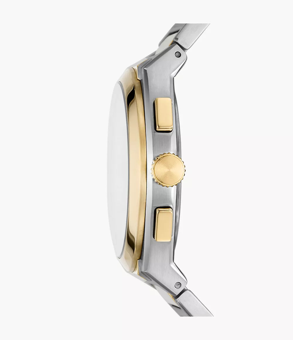 Fossil Everett Chronograph Two-Tone Stainless Steel Watch – FS5796