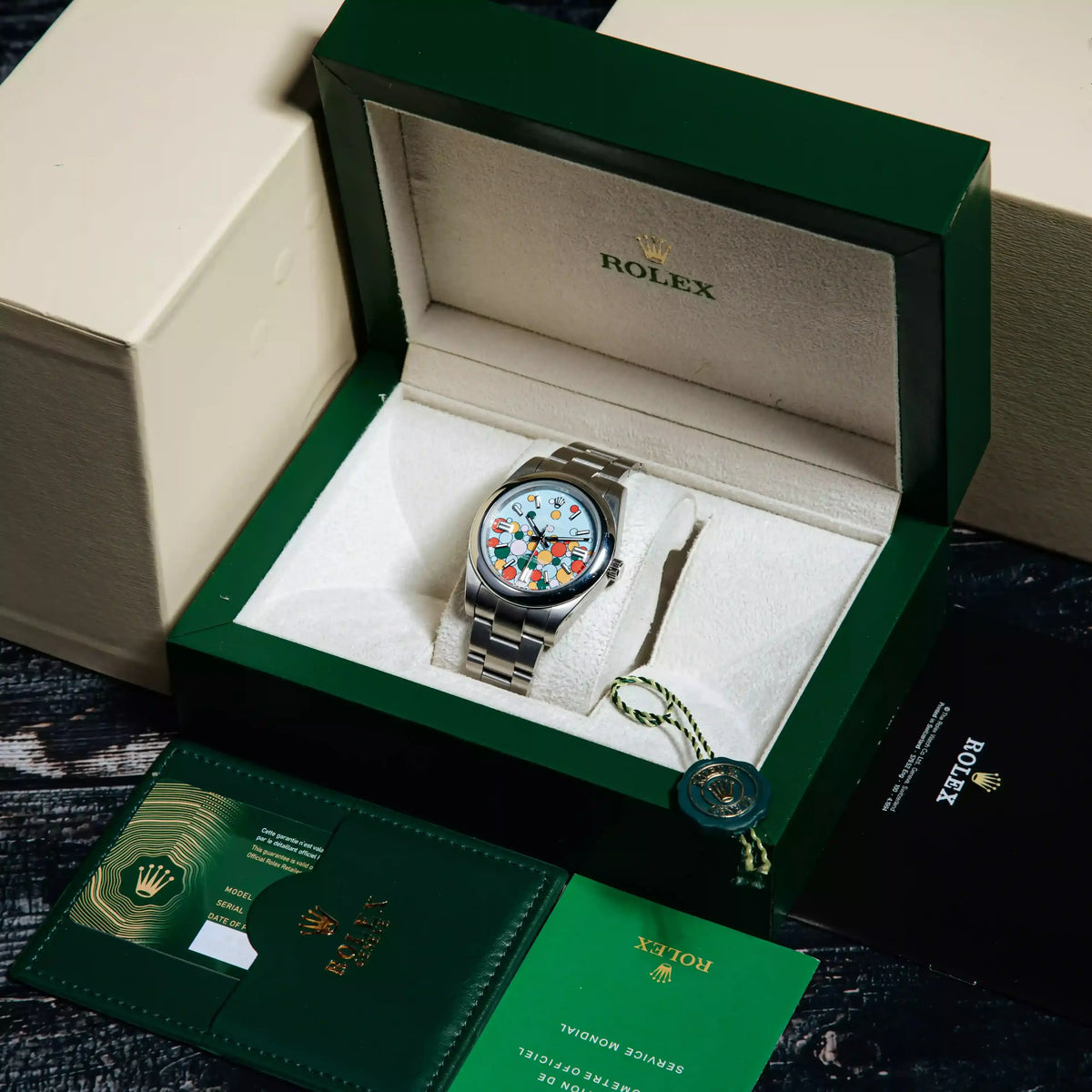 Rolex Oyster Perpetual – Celebration Dial, Stainless Steel Oyster Bracelet