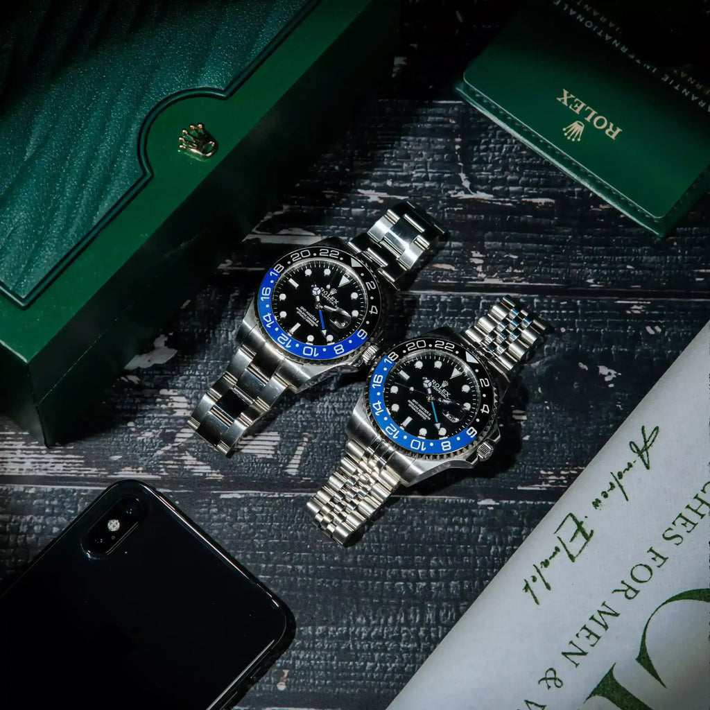 Rolex GMT-Master II “Batgirl” – Black Dial & Blue-Black Bezel Jubilee Bracelet