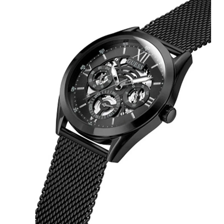 Guess GW0368G3 Men's All-Black Mesh Bracelet Watch