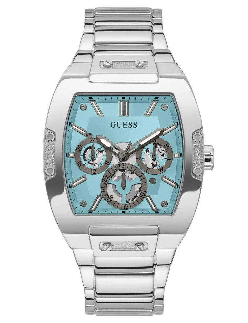 Guess Phoenix GW0456G4 Men's Silver & Tiffany Blue Dial Watch