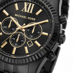 Michael Kors MK8603 Men’s Black Dial Black Stainless Steel Lexington Chronograph Watch
