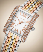 Michael Kors Emery Three-Tone MK4744 Women’s Silver, Gold & Rose Gold Stainless Steel Watch