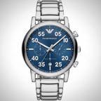 Emporio Armani AR11132 Men’s Blue Dial Stainless Steel Luigi Chronograph Watch