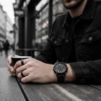 Emporio Armani AR11133 Men’s Black Dial Black Silicone Chronograph Watch