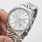 Michael Kors MK8405 Men’s Silver Dial Silver Stainless Steel Chronograph Watch