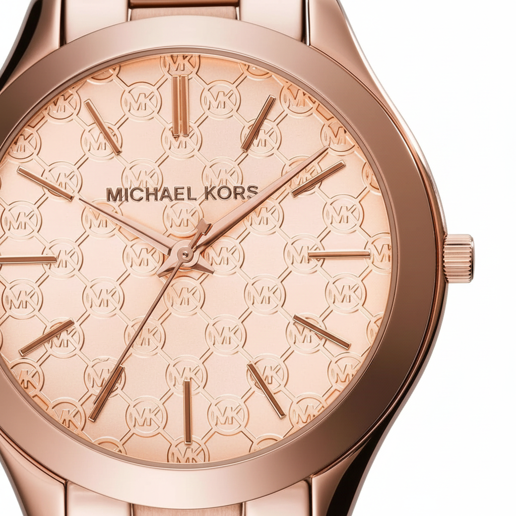 Michael Kors MK3336 Women’s Rose Gold Runway Slim Stainless Steel Watch