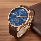Tommy Hilfiger Sullivan 1791933 Men’s Blue Dial Brown Leather Multi-Function Watch