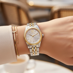 Michael Kors Lexington MK4815 Women’s Two-Tone Silver Dial Multi-Function Watch
