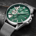 Tommy Hilfiger Cooper | 1710647 | Multi-Function Skeleton Watch - Green Mesh