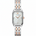 Emporio Armani AR11146 Women’s Mother of Pearl Dial Two-Tone Stainless Steel Gioia Watch