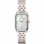 Emporio Armani AR11146 Women’s Mother of Pearl Dial Two-Tone Stainless Steel Gioia Watch