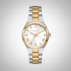 Michael Kors MK7464 Women’s White Dial Two-Tone Stainless Steel Lennox Watch