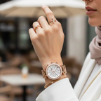 Michael Kors MK5491 Parker Women’s Mother of Pearl Dial Rose Gold Stainless Steel Chronograph Watch