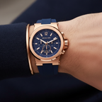 Michael Kors MK8295 Men’s Blue Dial Blue Silicone Strap Dylan Chronograph Watch