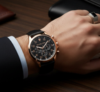 Michael Kors MK8535 Men’s Black Dial Rose Gold Stainless Steel Gage Chronograph Watch