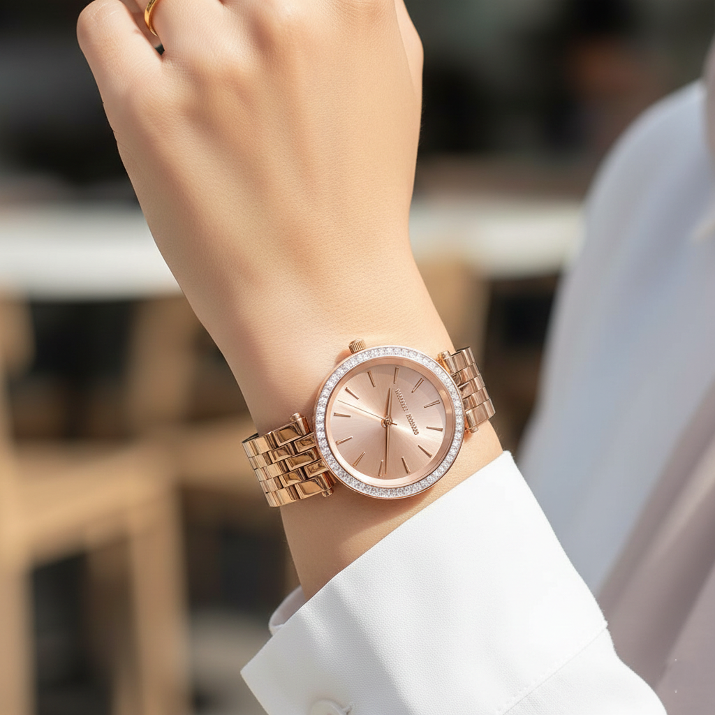 Michael Kors MK3366 Darci Mini Women’s Rose Gold Crystal Dial Watch