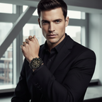 Michael Kors MK8603 Men’s Black Dial Black Stainless Steel Lexington Chronograph Watch