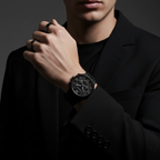 Emporio Armani AR11349 Men’s Black Dial Black Stainless Steel Giovanni Chronograph Watch