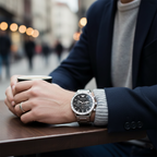 Emporio Armani AR11241 Men’s Black Dial Silver Stainless Steel Chronograph Watch