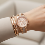 Michael Kors MK6485 Ritz Women’s Rose Gold Dial Rose Gold Stainless Steel Chronograph Watch