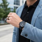 Emporio Armani Luigi AR1948 Chronograph Black Fabric Watch