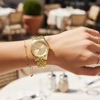 Michael Kors Lexington MK4741 Women’s Gold Dial Stainless Steel Watch