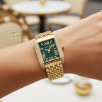 Michael Kors Emery Three MK4742 Women’s Gold Green Dial Stainless Steel Watch