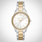 Michael Kors MK6899 Women’s Silver Dial Two-Tone Stainless Steel Crystal Bezel Watch