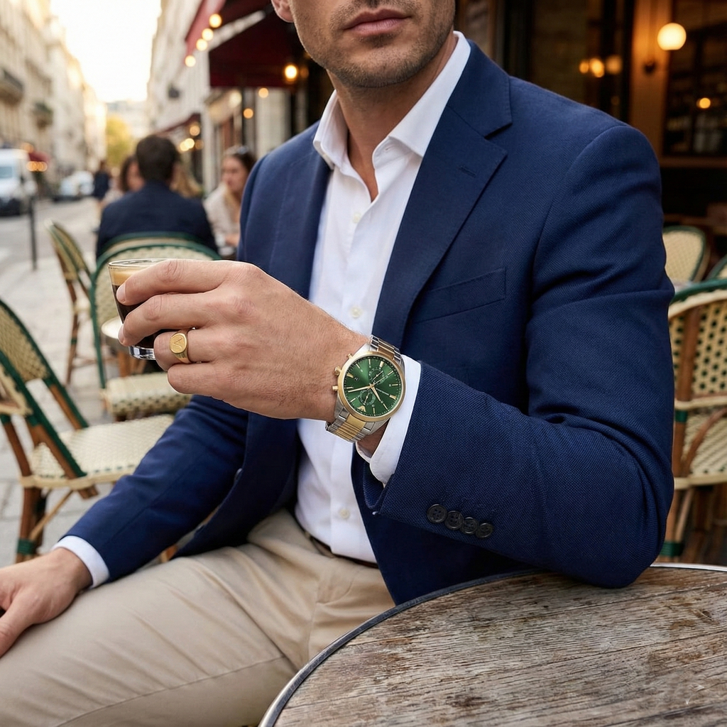 Emporio Armani Paolo AR11511 - Luxury Green Dial Men's Watch
