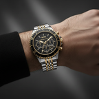 Michael Kors MK8872 Men’s Black Dial Two-Tone Stainless Steel Chronograph Watch