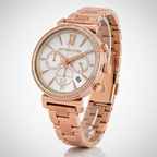 Michael Kors MK6576 Sofie Women’s Mother of Pearl Dial Rose Gold Chronograph Watch