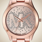Michael Kors MK3591 Slim Runway Women’s Rose Gold Crystal Dial Stainless Steel Watch