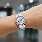 Michael Kors Lennox MK7234 Women’s Silver Crystal Dial Silver Bracelet Multi-Function Watch