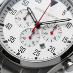 Michael Kors MK8331 Men’s Silver Dial Silver Stainless Steel Gage Chronograph Watch