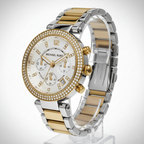 Michael Kors MK5626 Parker Women’s White Dial Two-Tone Chronograph Watch