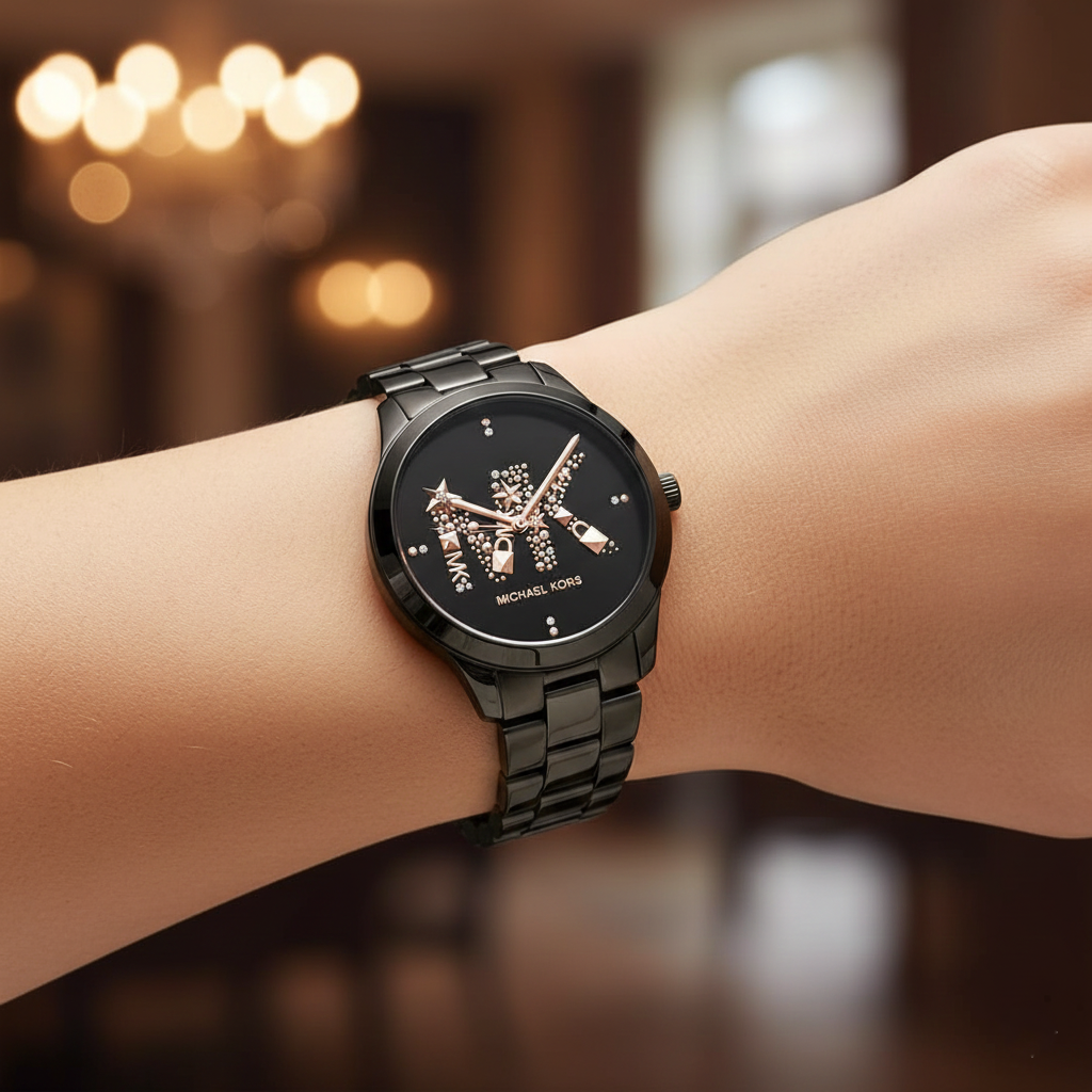 Michael Kors Runway MK6683 Women’s Black Dial Black Bracelet Watch