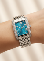 Michael Kors Emery Three MK4829 Women’s Silver Blue Dial Stainless Steel Watch