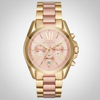 Michael Kors MK6359 Women’s Rose Gold Dial Two-Tone Stainless Steel Chronograph Watch