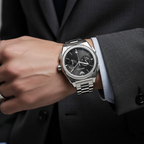 Emporio Armani AR11560 Men’s Black Dial Silver Stainless Steel Federico Chronograph Watch