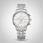 Emporio Armani AR1933 Men’s Silver Dial Silver Stainless Steel Chronograph Watch