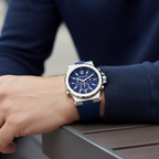 Michael Kors MK8303 Men’s Navy Blue Dial Blue Rubber Strap Chronograph Watch