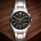 Emporio Armani Renato AR11165 Two-Tone Chronograph Watch
